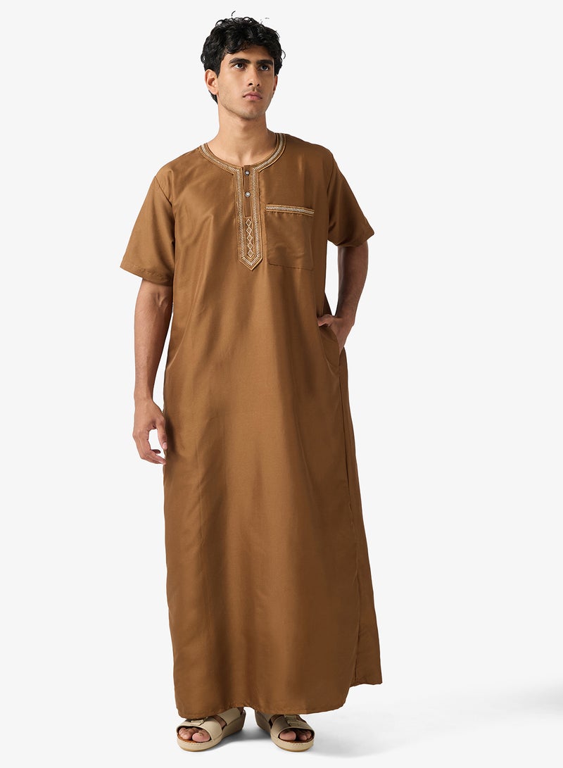 روبرت وود ثوب كلاسيكي بياقة مستديرة - Image 1